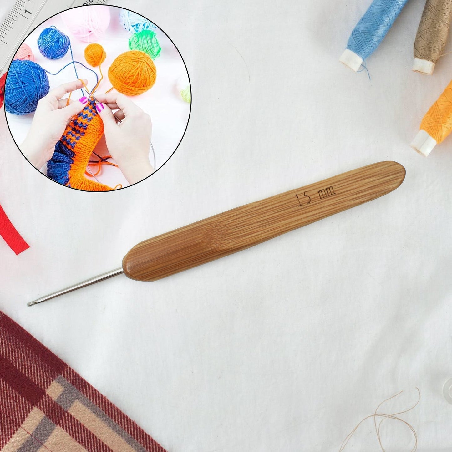 Crochet Hooks Hook Needle Stainless Steel (1 Pc 1.5 Mm) - Happy Price - Image 2