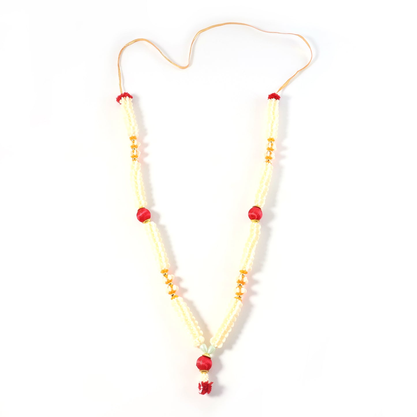 Decorative Pooja Gajra Garland (1 Pc) - Artificial Flowers & Beads for Mandir - Happy Price - Image 5