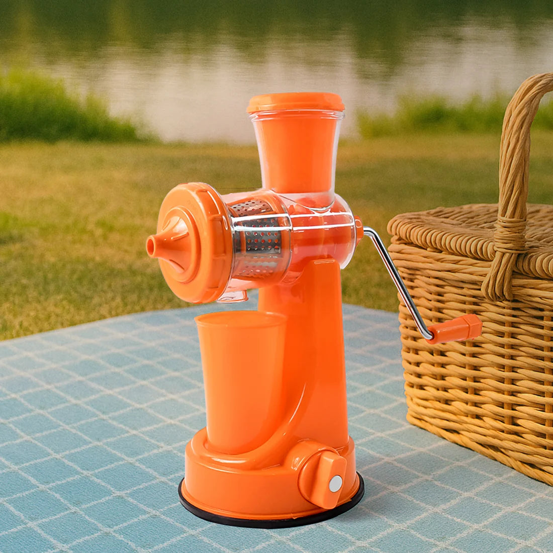 Manual Fruit Vegetable Juicer With Juice Cup And Waste Collector - Happy Price - Image 4