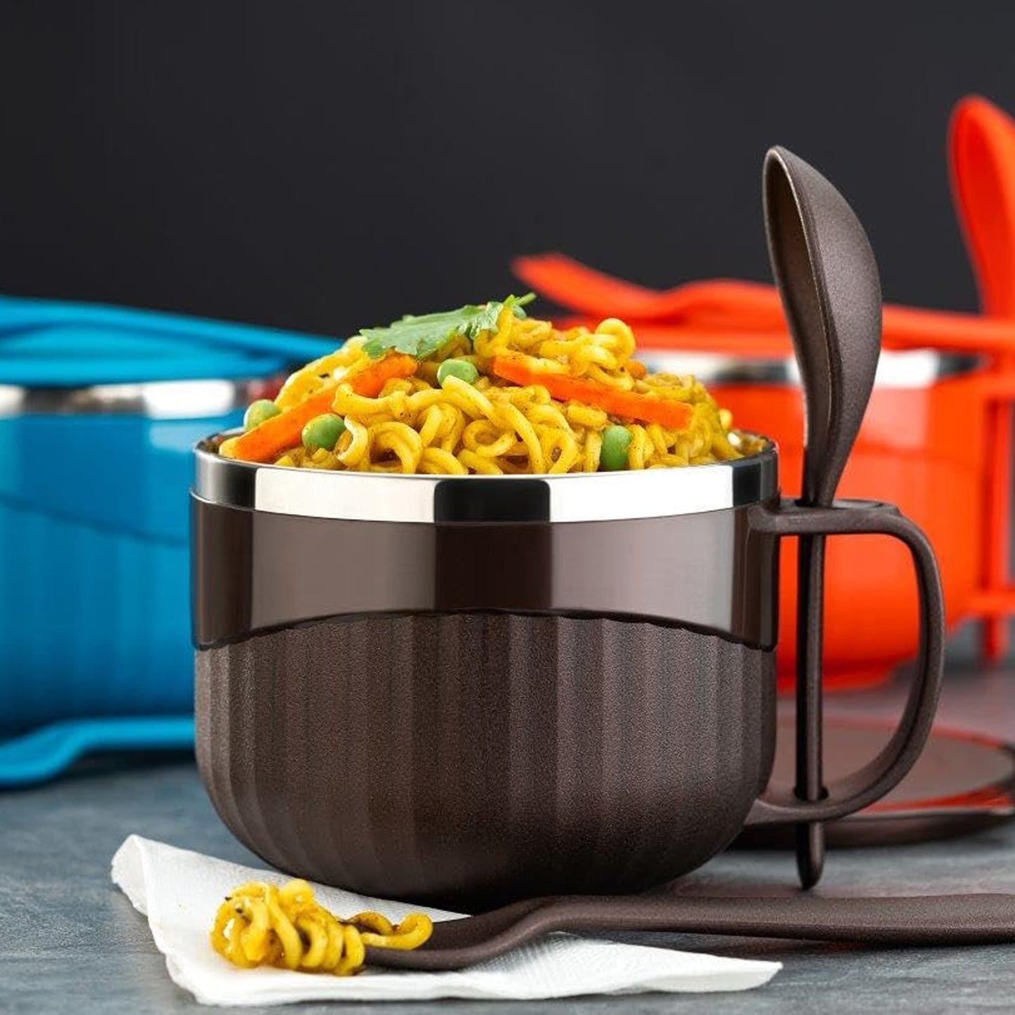 Home Chef Tangy Twist Insulated Lunch Bowl (Approx 650ml 1 Pc) - Happy Price - Image 4