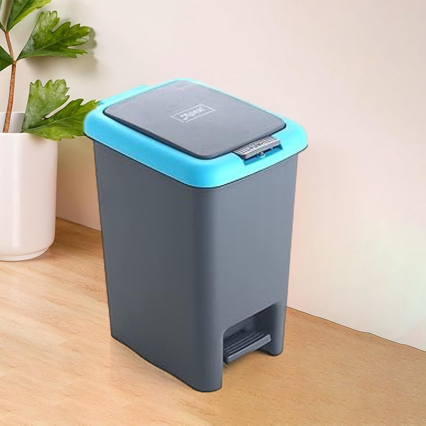 Apex 6.5 Litre Push Pedal Dustbin with Removable Basket - Mix Color - Happy Price - Image 2
