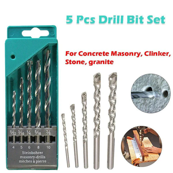 416 Metal Drill Bit Set (Multicolor 5-piece)