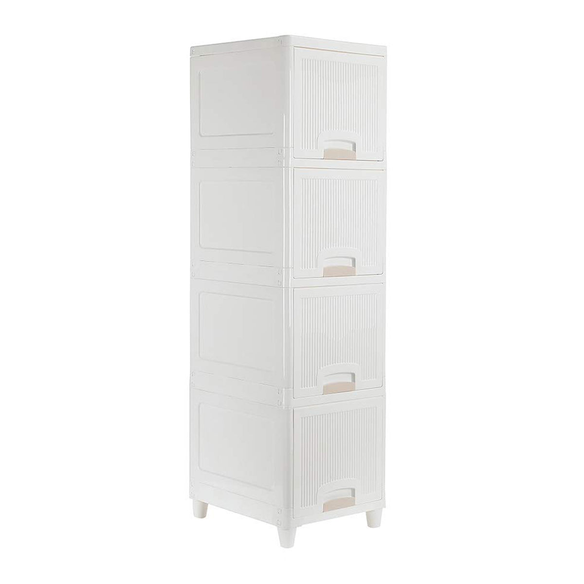 Multipurpose Storage Cabinet Storage Solutions Plastic Drawers Multi Layer Wardrobe Storage Drawers Foldable Multipurpose Drawer Units For Kitchen Bathroom Bedroom Cloth (4 Layer) - Happy Price - Image 4