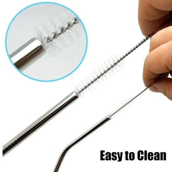 Stainless Steel Straw Cleaning Brush Drinking Pipe 23mm 1 Pcs - Happy Price - Image 4