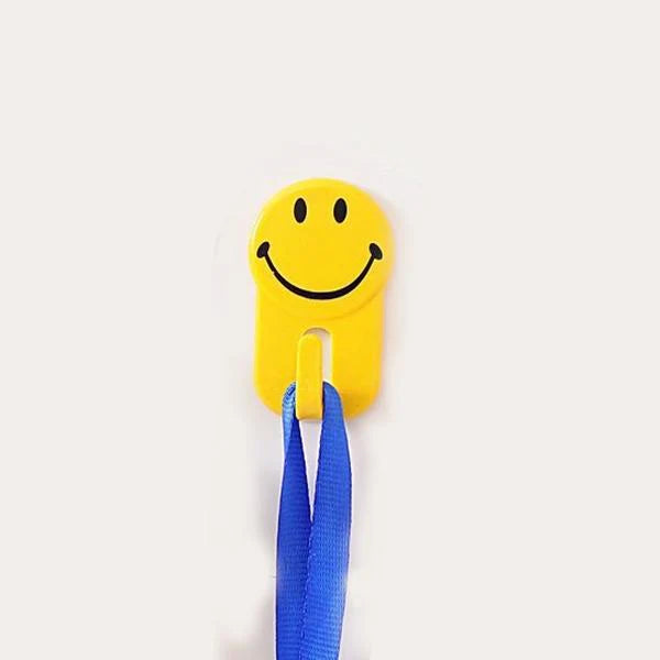 Plastic Self-adhesive Smiley Face Hooks 1 Kg Load Capacity (6pcs) - Happy Price - Image 4