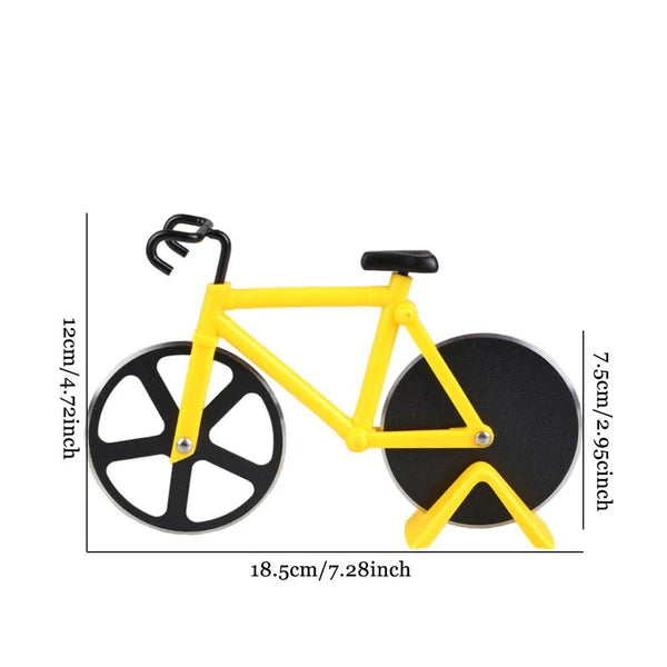 Stainless Steel Bicycle Shape Pizza Cutter - Happy Price - Image 3