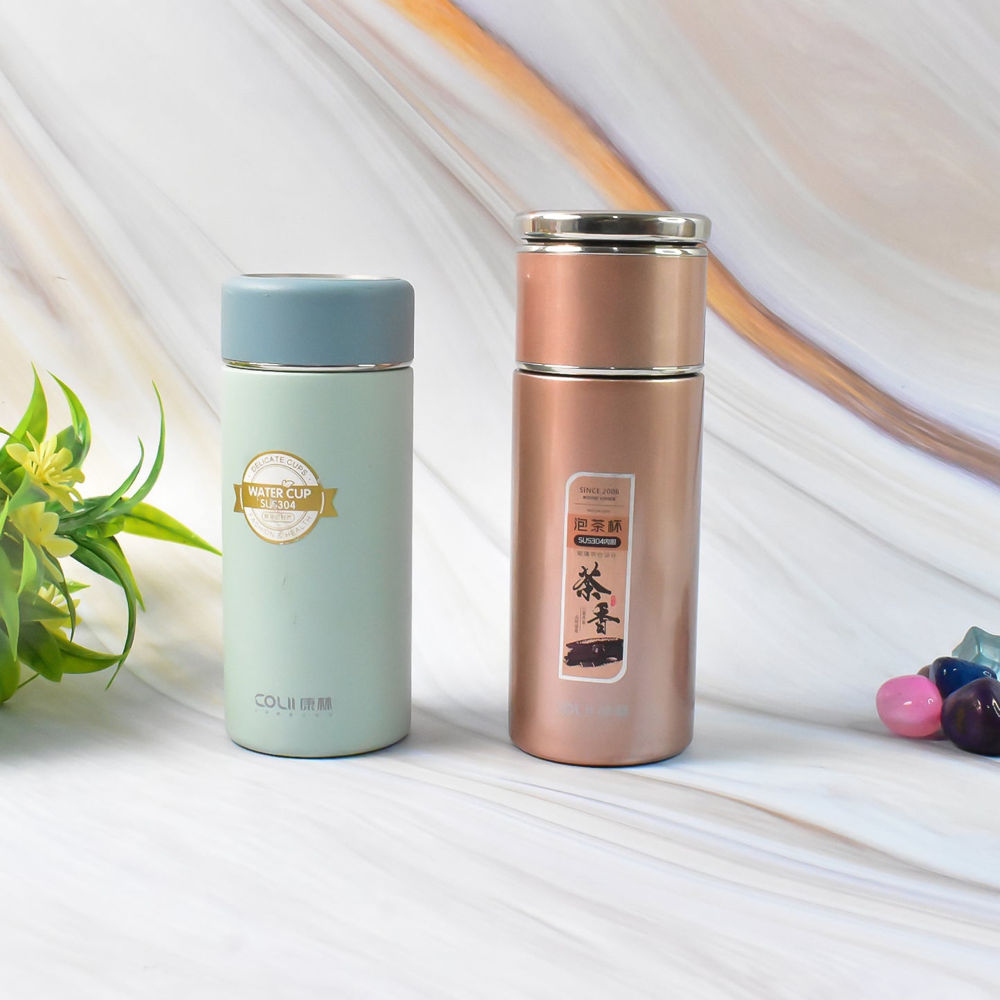 Stainless Steel Insulated Water Bottle, 350ml Capacity, 1 Piece - Happy Price - Image 4