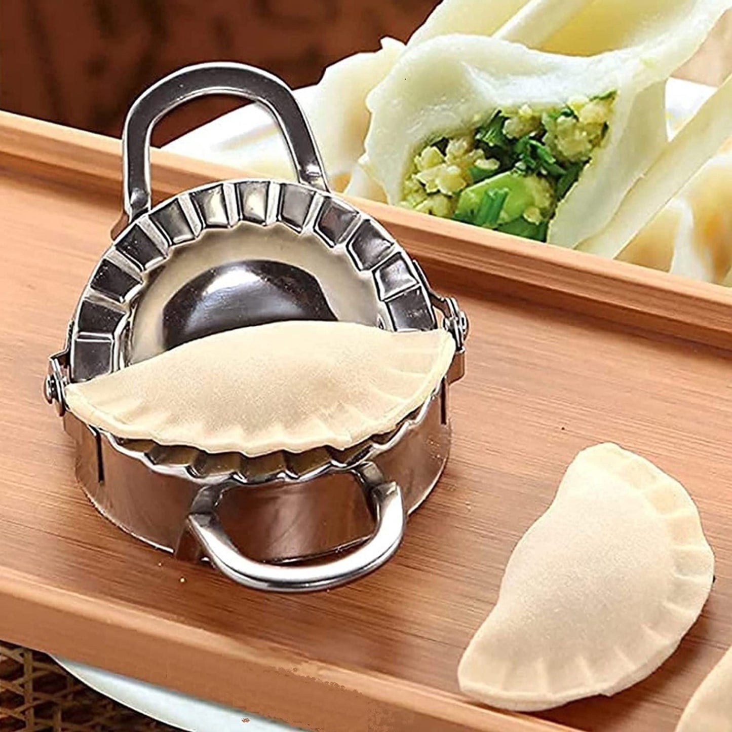 Stainless Steel Dumpling Maker Dough Cutter Pie Mold Tool. - Happy Price - Image 2