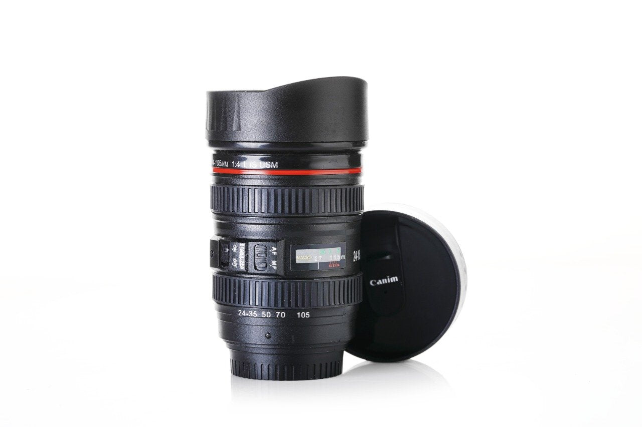 Camera Lens Coffee Mug with Lid - Novelty Travel Cup - Happy Price - Image 6