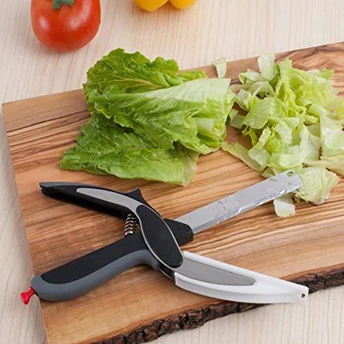 Stainless Steel 4 In 1 Clever Cutter Black - Happy Price - Image 4