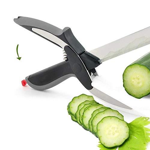 Stainless Steel 4 In 1 Clever Cutter Black - Happy Price - Image 6