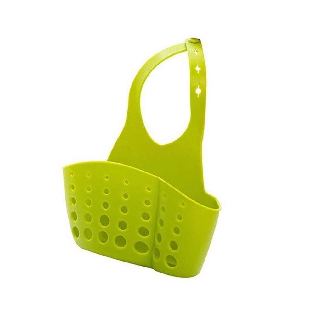 Adjustable Kitchen Bathroom Water Drainage Plastic Basketbag With Faucet Sink Caddy - Happy Price - Image 1