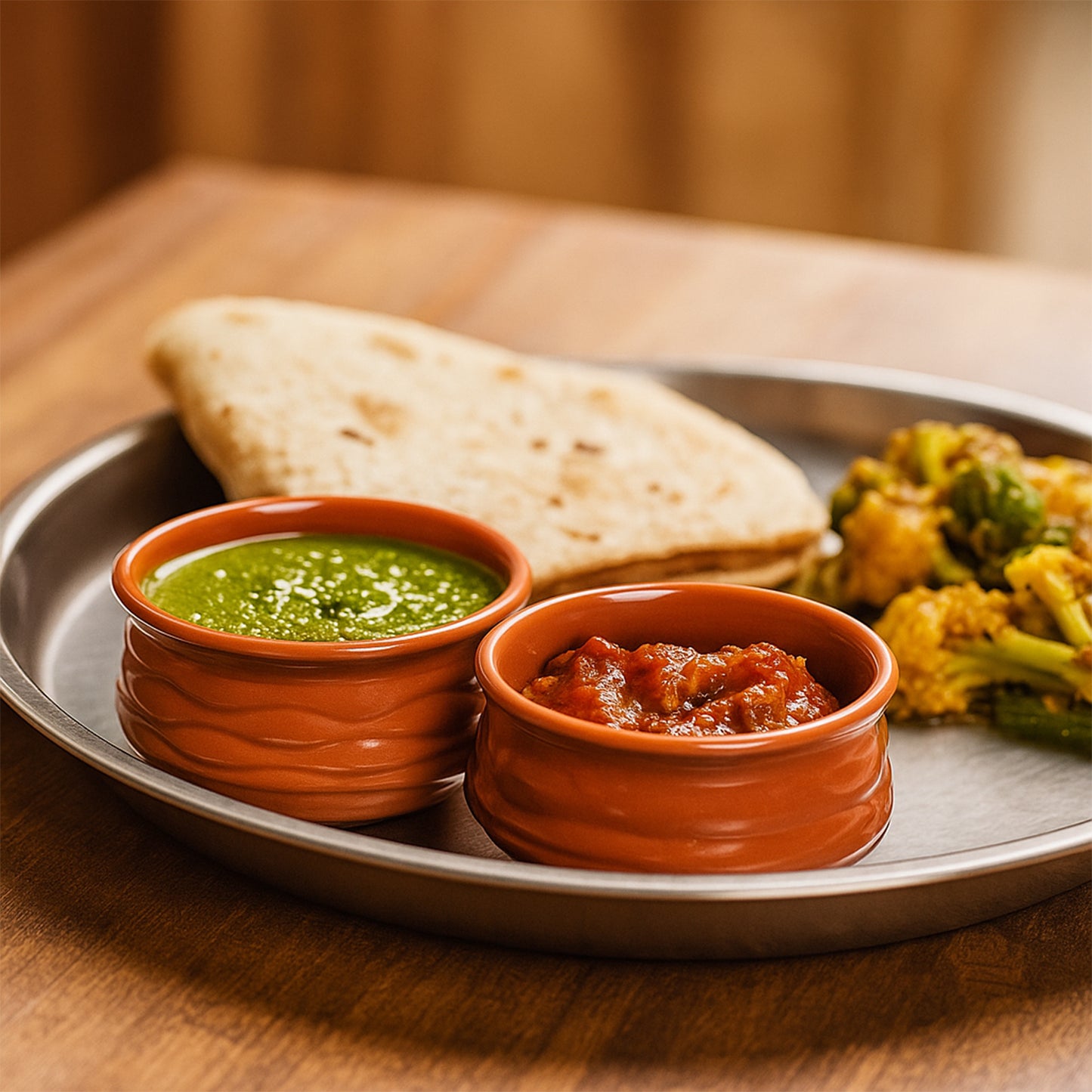 Classic Terracotta Style Handi Serving Bowl (1 Pc) - Food-Grade Plastic for Sweets & Snacks - Happy Price - Image 5