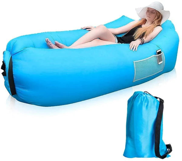 HappyPrice Inflatable Camping Lounger - Portable Air Sofa for Outdoors (1pc)