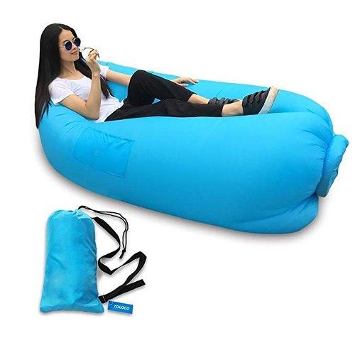 HappyPrice Inflatable Camping Lounger - Portable Air Sofa for Outdoors (1pc)