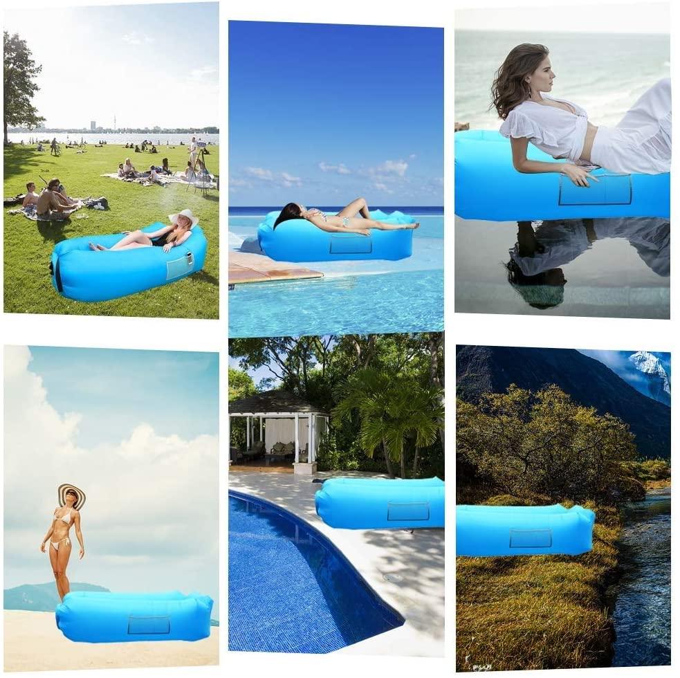 HappyPrice Inflatable Camping Lounger - Portable Air Sofa for Outdoors (1pc)