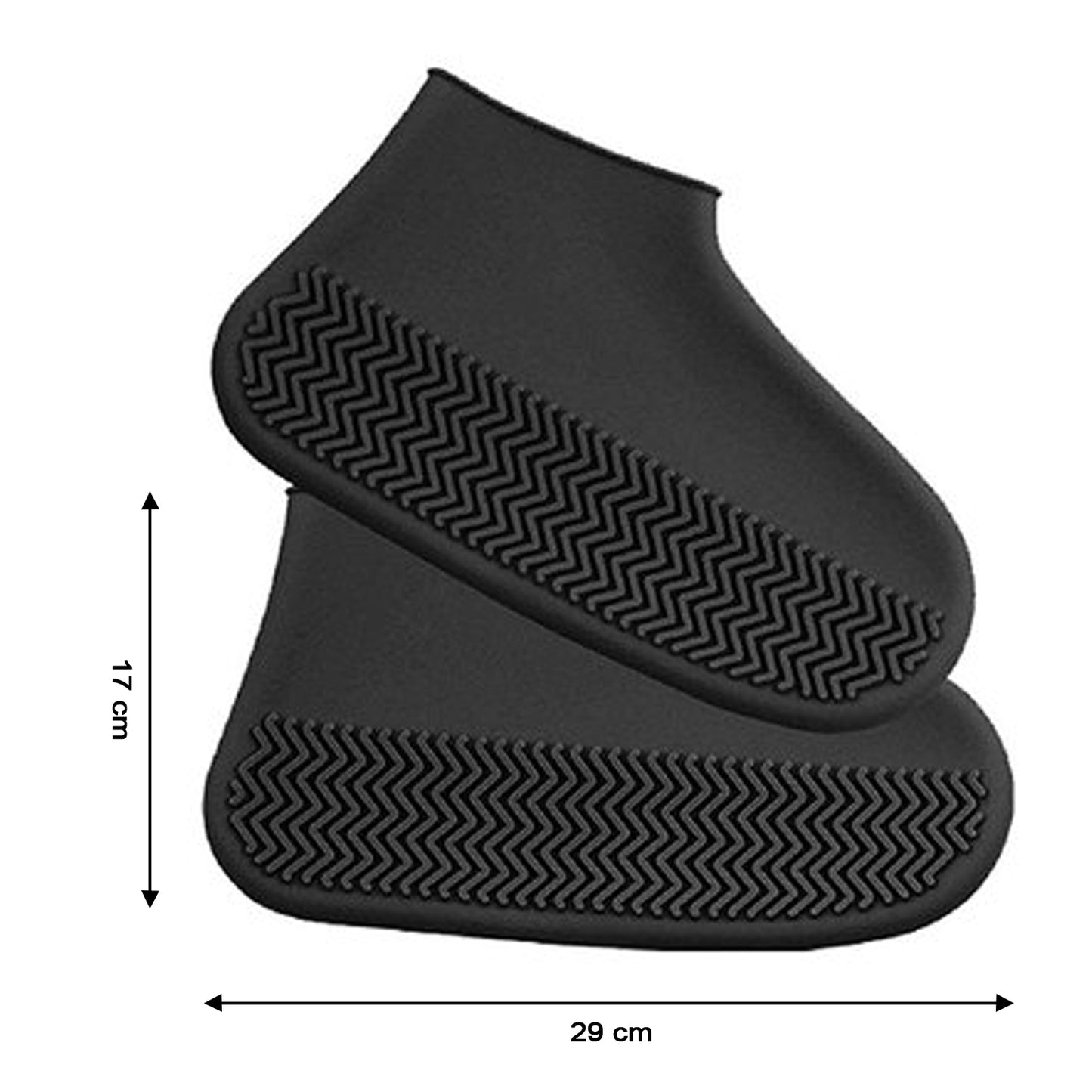 Non-slip Silicone Rain Reusable Anti Skid Waterproof Fordable Boot Shoe Cover ( Large ) - Happy Price - Image 5