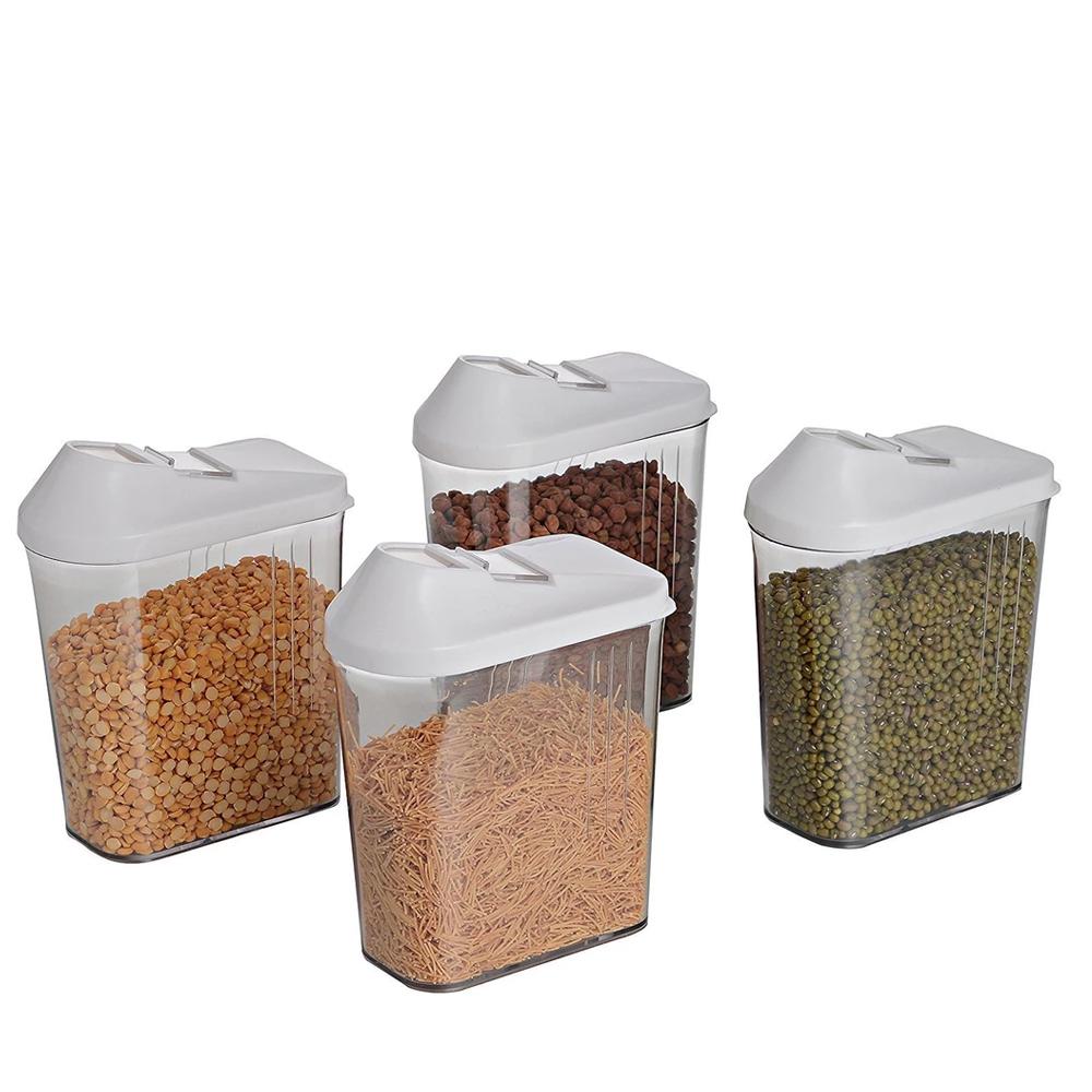 Set of 6 Plastic Kitchen Storage Jars - 750ml Each - Great Price - Image 4