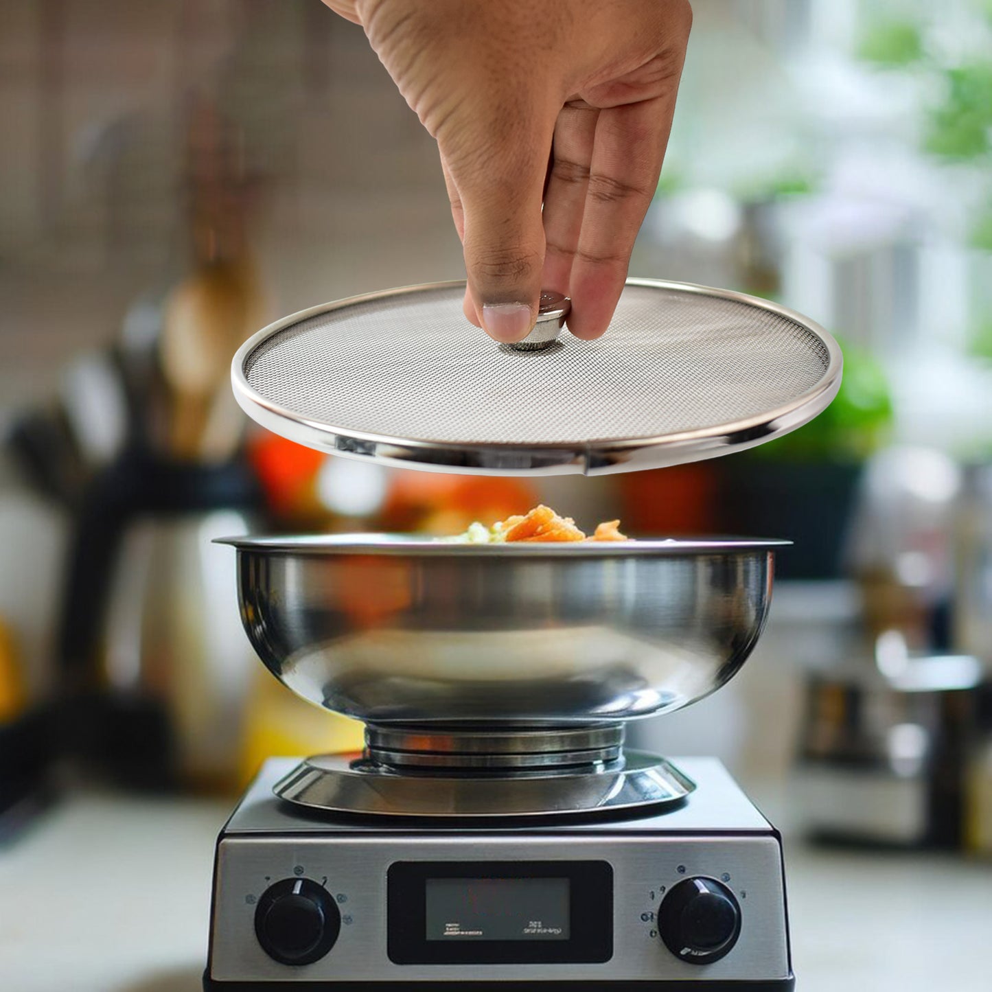 Apex Stainless Steel Mesh Net Cover For Cooking (1 Pc) - Happy Price - Image 4