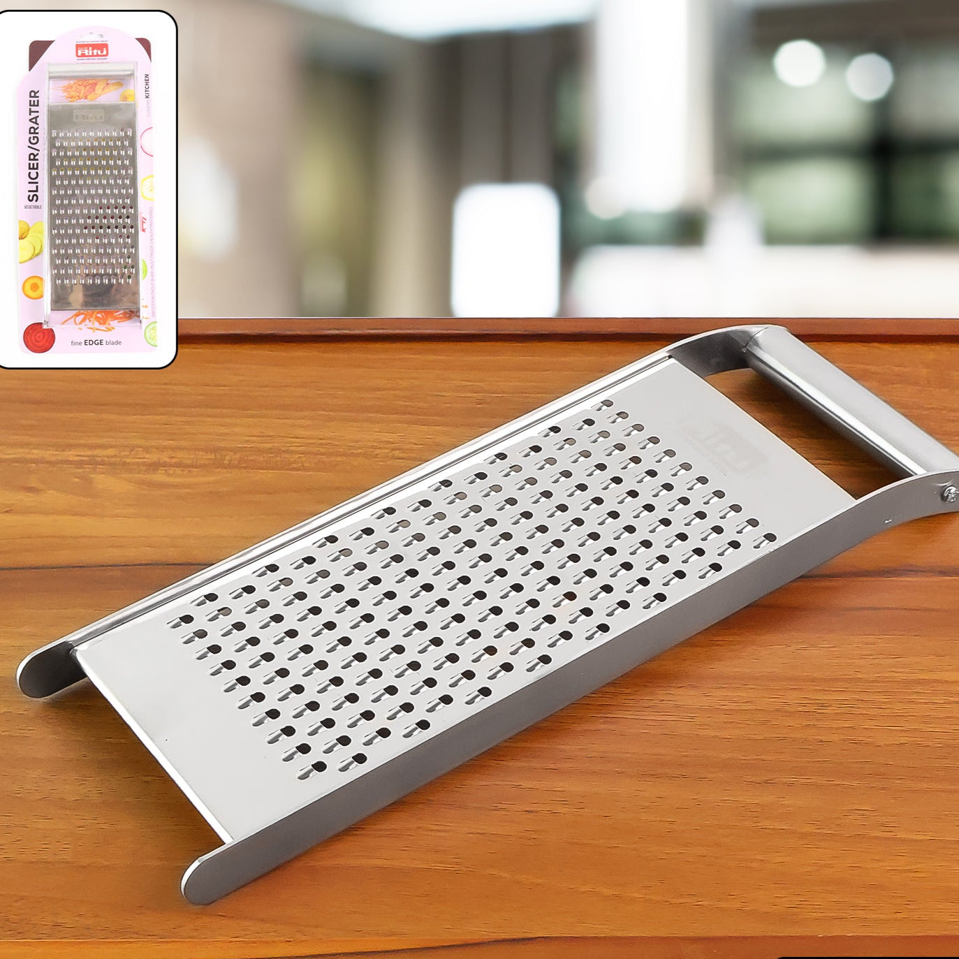 Ritu Premium Stainless Steel Handheld Grater Slicer (1 Pc) - Happy Price - Image 1