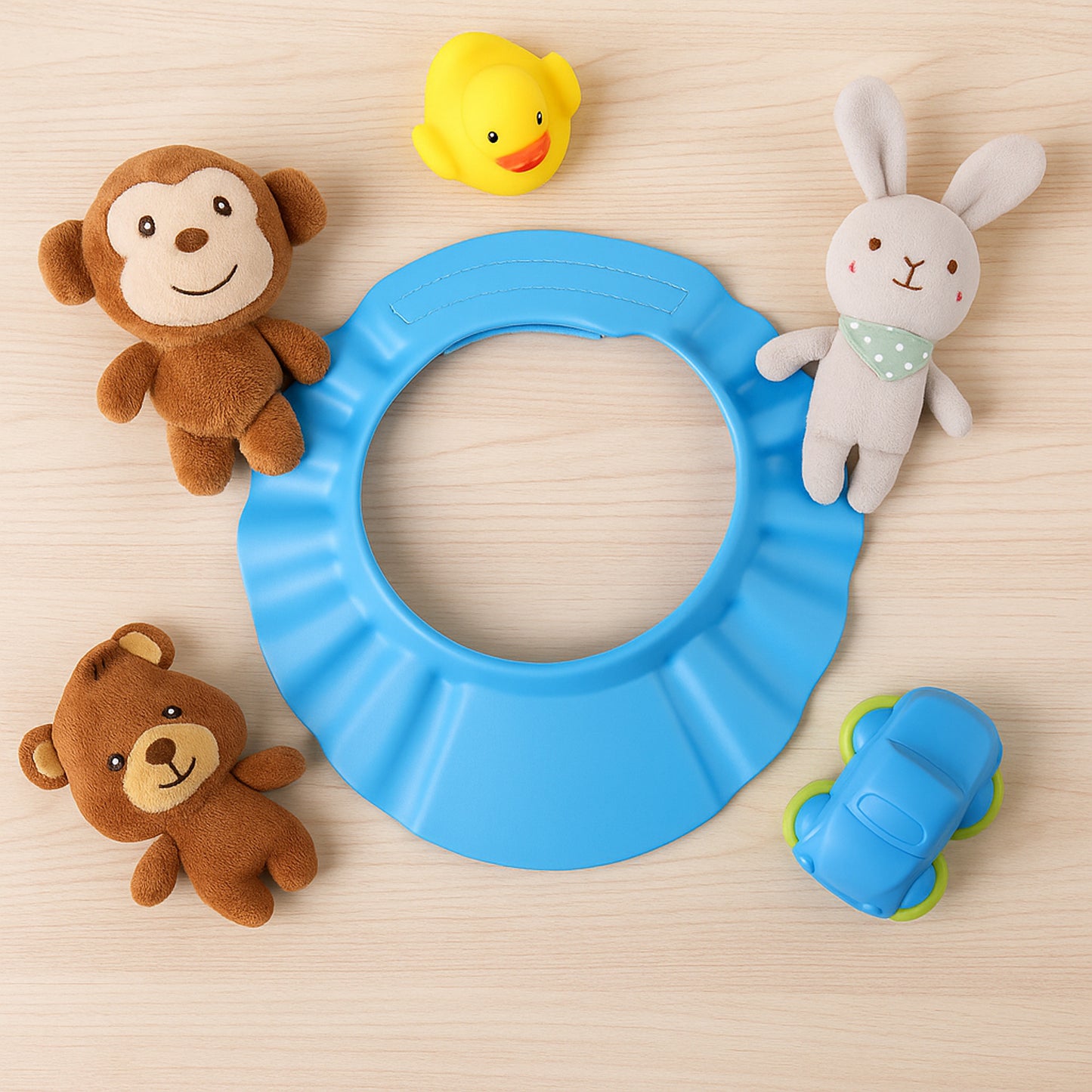 Adjustable Baby Shower Cap Hat (1 Pc Mix Design Size) - Happy Price - Image 4