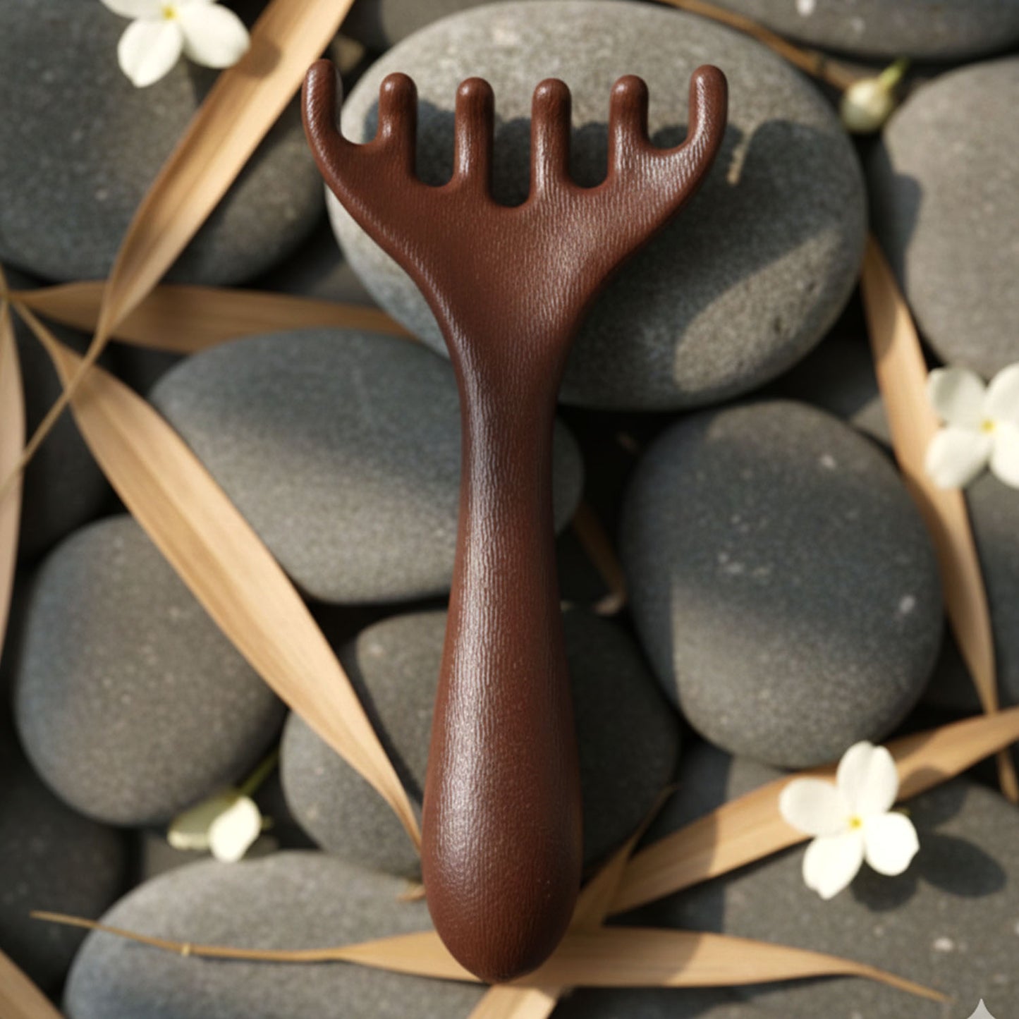 Manual Wooden Style Head & Neck Massager (1 Pc) for Stress Relief - Happy Price - Image 6