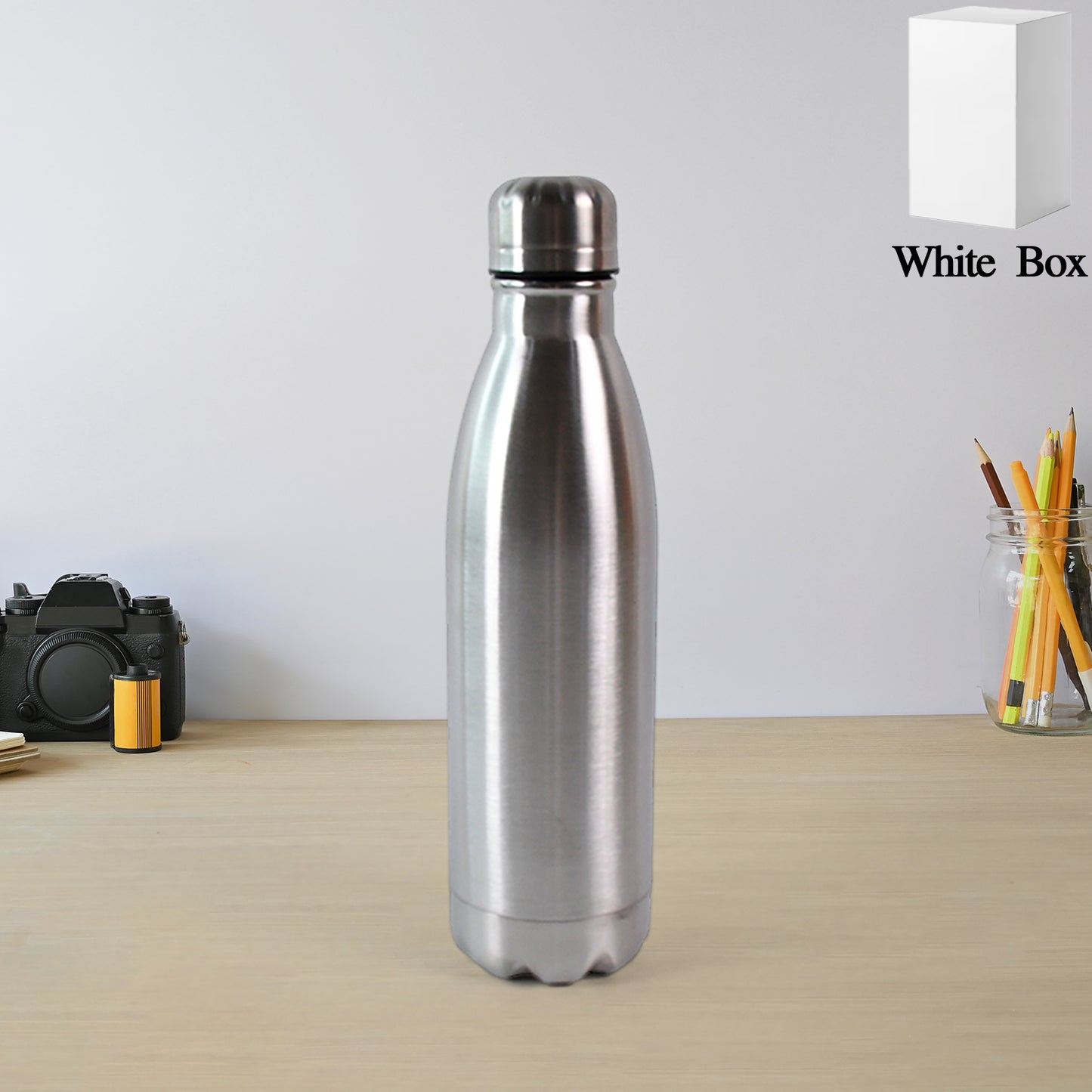 Stainless Steel Water Bottle - 500 ML, Leak-Proof for Daily Use - Happy Price - Image 2