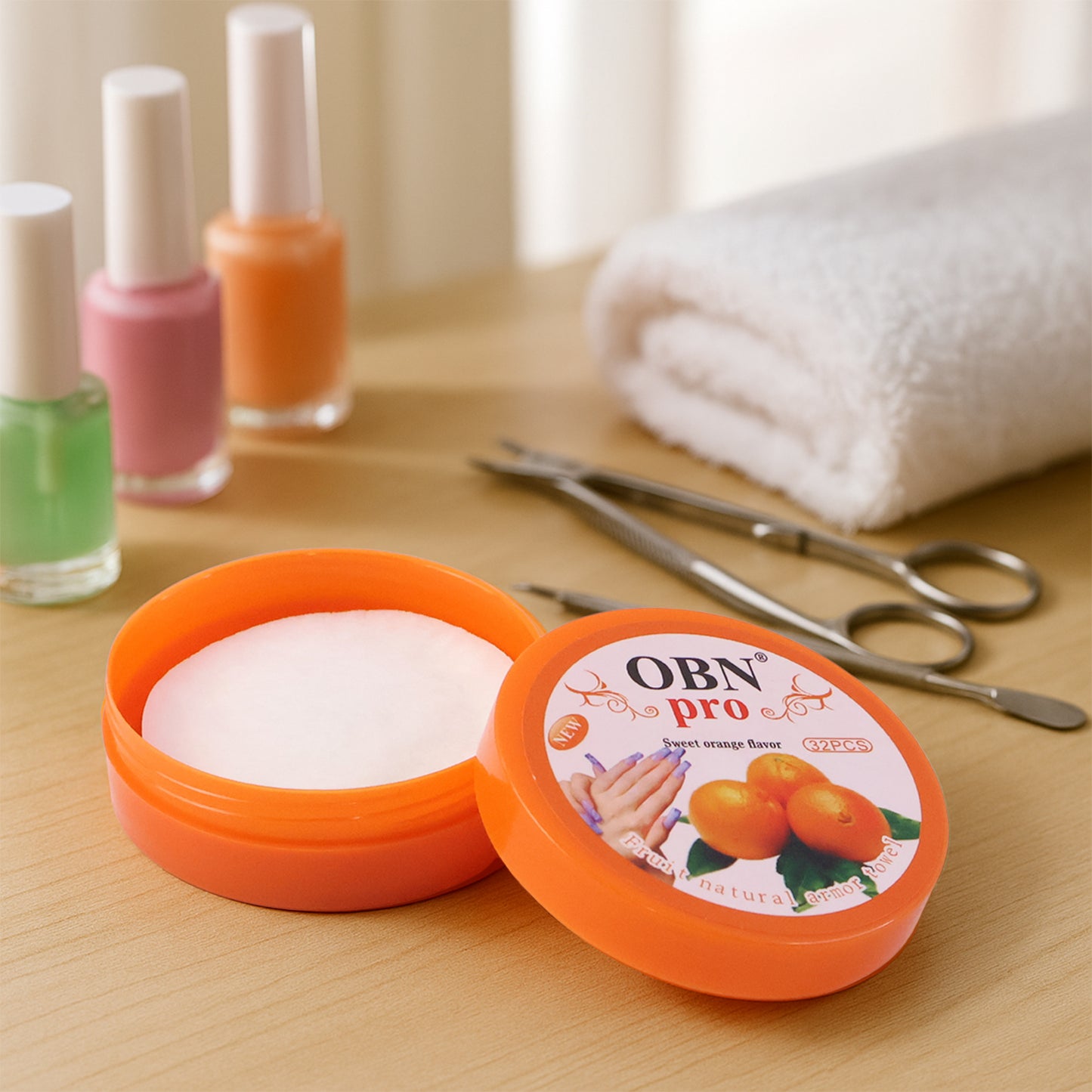 OBI Pro Nail Polish Remover Wipes - 1 Pc Travel Jar, Quick & Gentle - Happy Price - Image 4