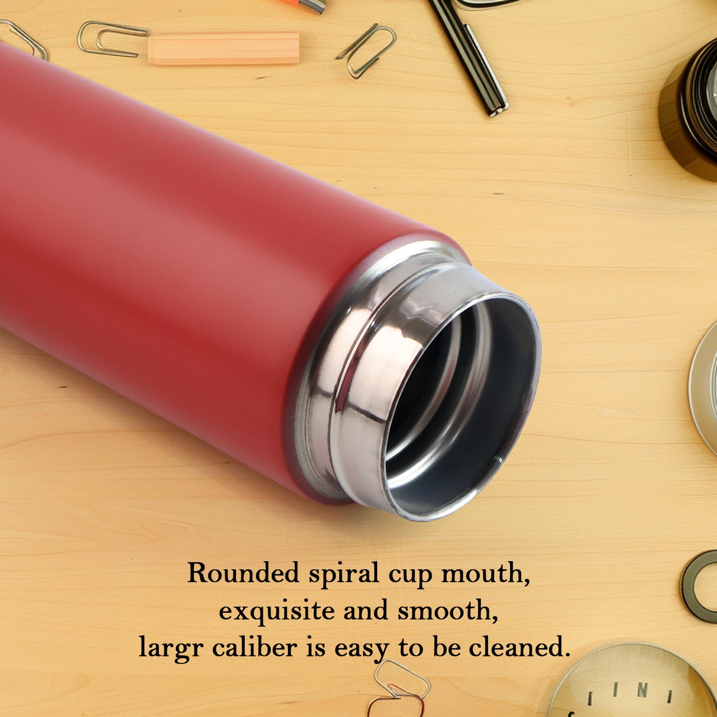Red Vacuum Insulated Water Bottle (1 Pc 500ml) - Happy Price - Image 3