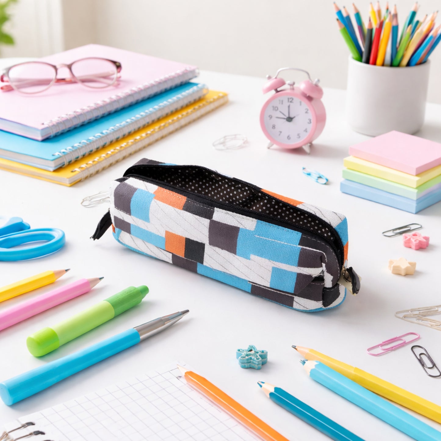 Printed Zipper Pouch for Students - 1 Pc Multipurpose Stationery Organizer - Great Price - Image 3