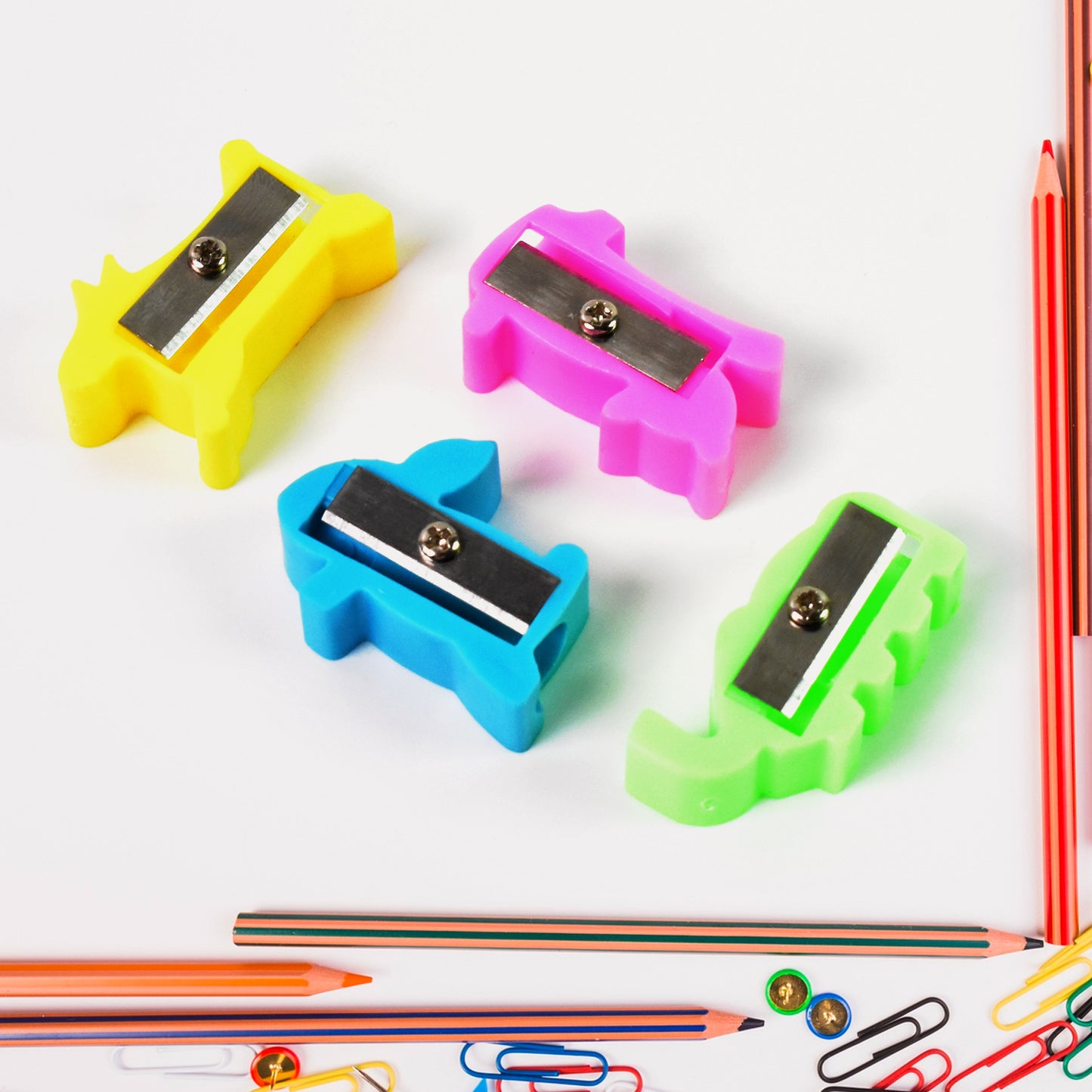 Plastic Small Cute Pencil Sharpener (1 Pc Mix Design Color) - Happy Price - Image 5