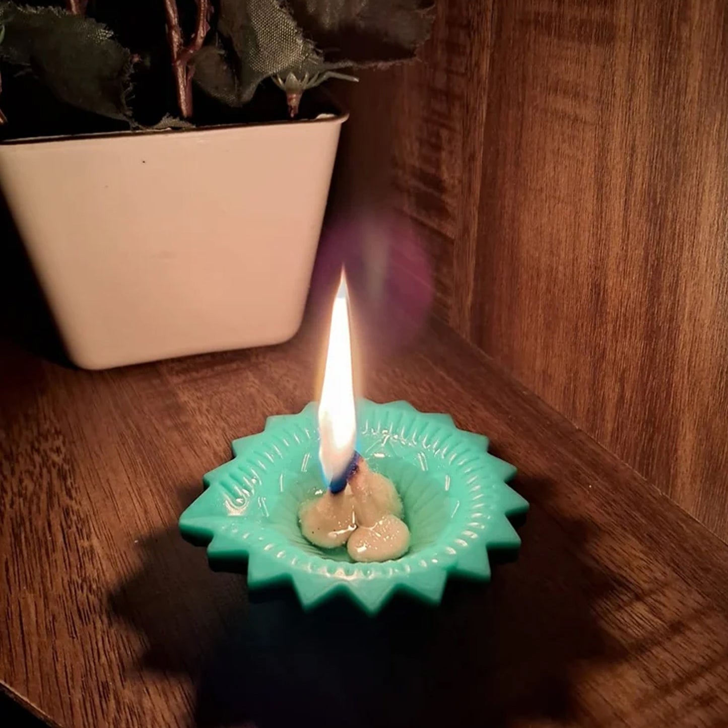 Silicone Diya For Diwali Attractive Design Colourful Diya Combo (6 Pcs Set) - Happy Price - Image 4