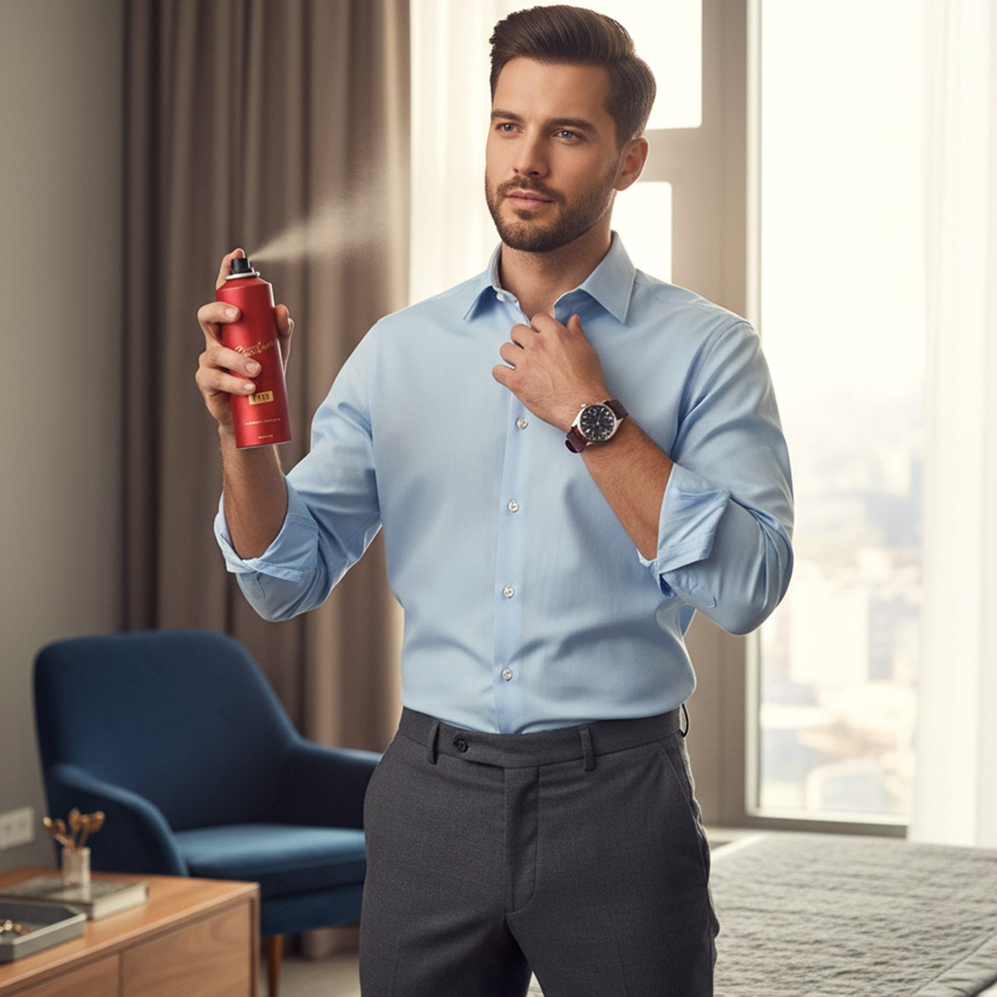 Signature Premium Red Fragrance Body Spray 200 ML for Men - Long Lasting Fresh Scent - Great Price - Image 5