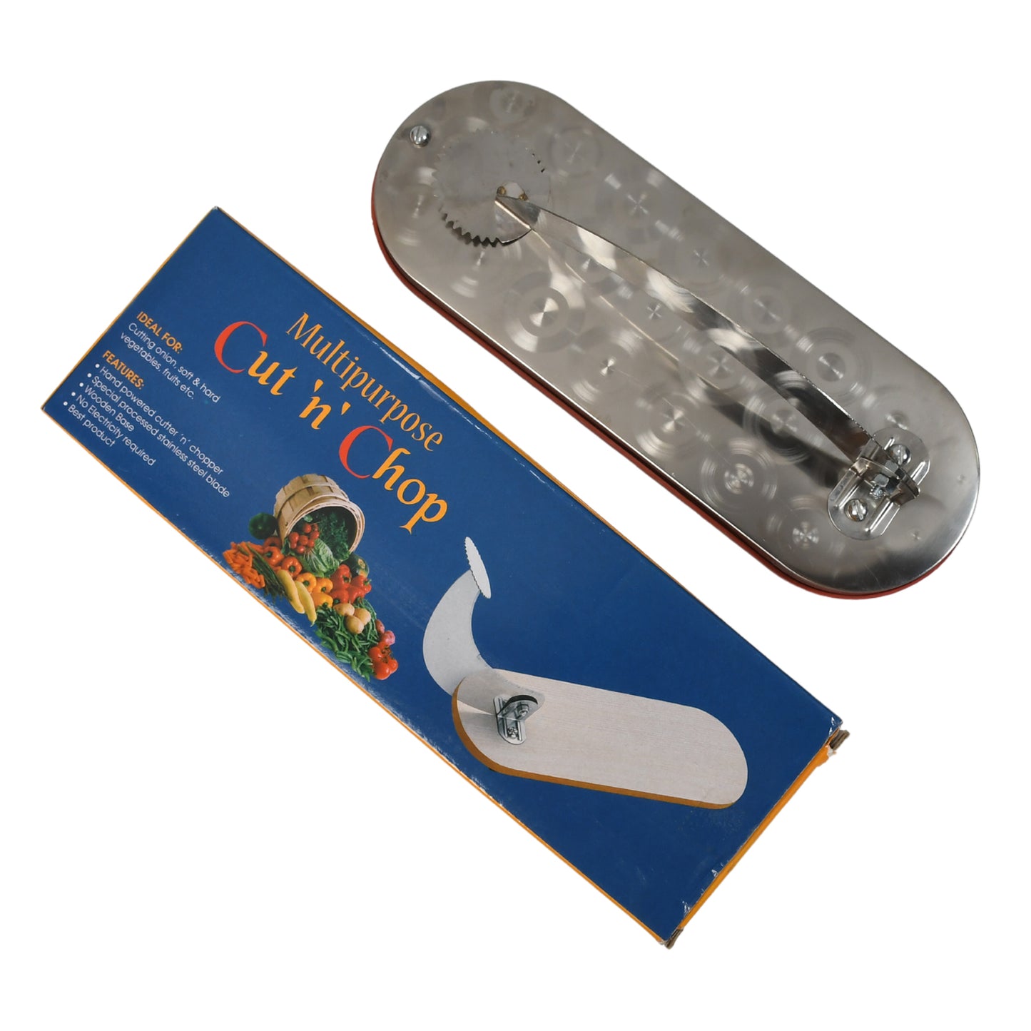 Steel Vegetable Cutter Premium Quality Cutter For Fruit Vegetable Meat Cutting Use ( Color Box ) - Happy Price - Image 4