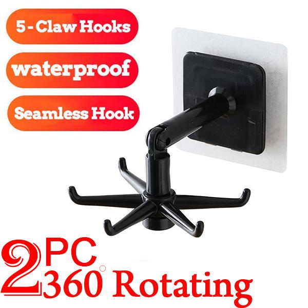 360 Rotatable Hooks For Hanging (Pack Of 2) (Brown Box) - Happy Price - Image 2
