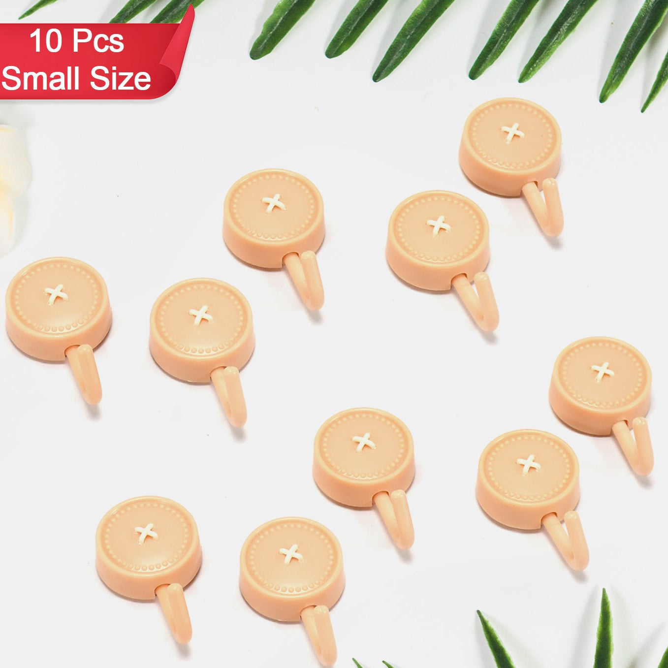 Self Adhesive Sticky Hook Small Wall Hooks ( 10pc ) - Happy Price - Image 1