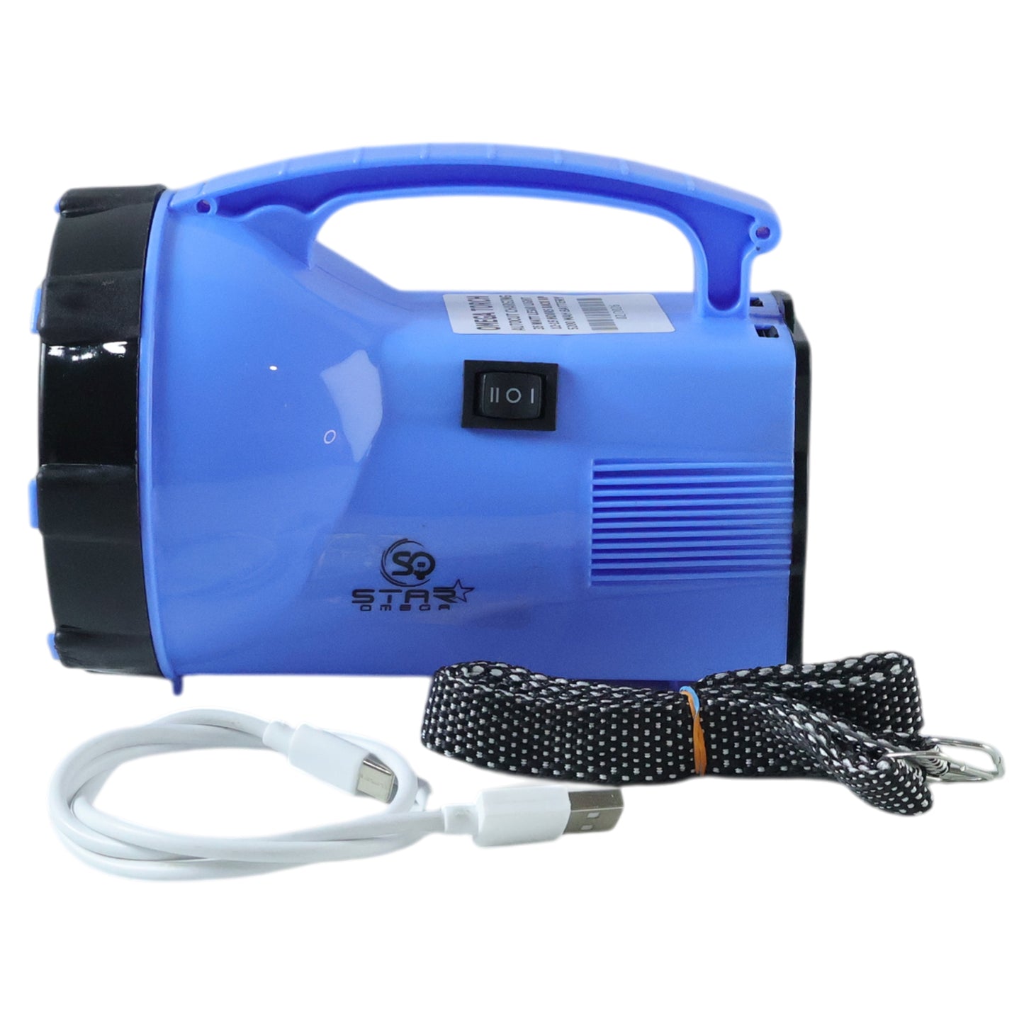 35W Rechargeable LED Torch Light with High Power Beam - Portable Handheld Searchlight (1 Pc) - Great Price - Image 3
