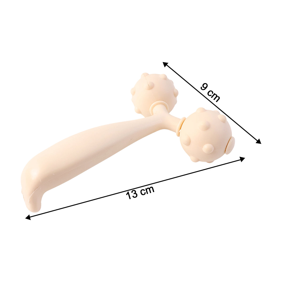 Dual Ball Face & Body Massager Roller - 1 Pc - Happy Price - Image 3