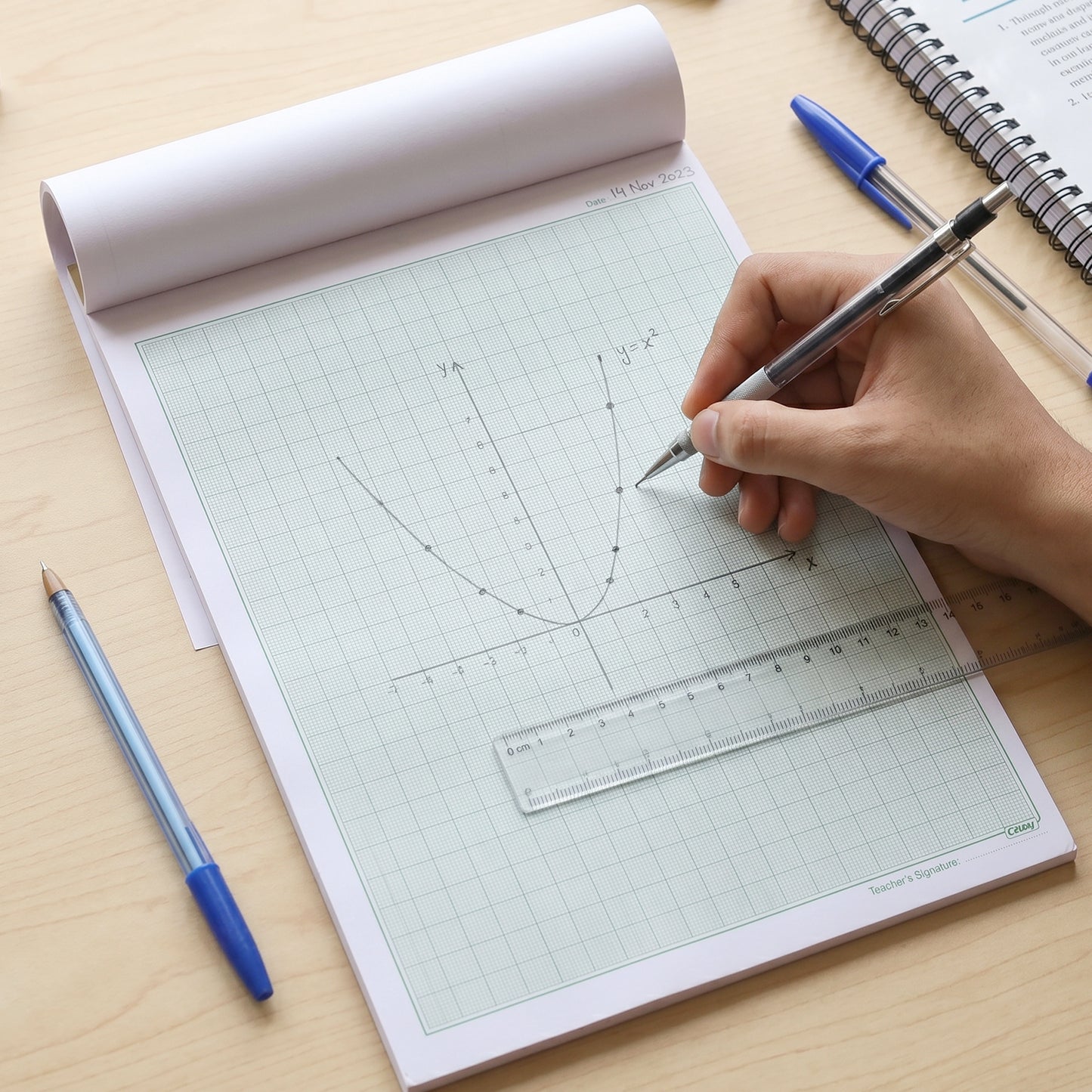 A4 Graph Paper Pad - 1mm Square Grid, 25 Sheets for Technical Drawing & Study - Happy Price - Image 6