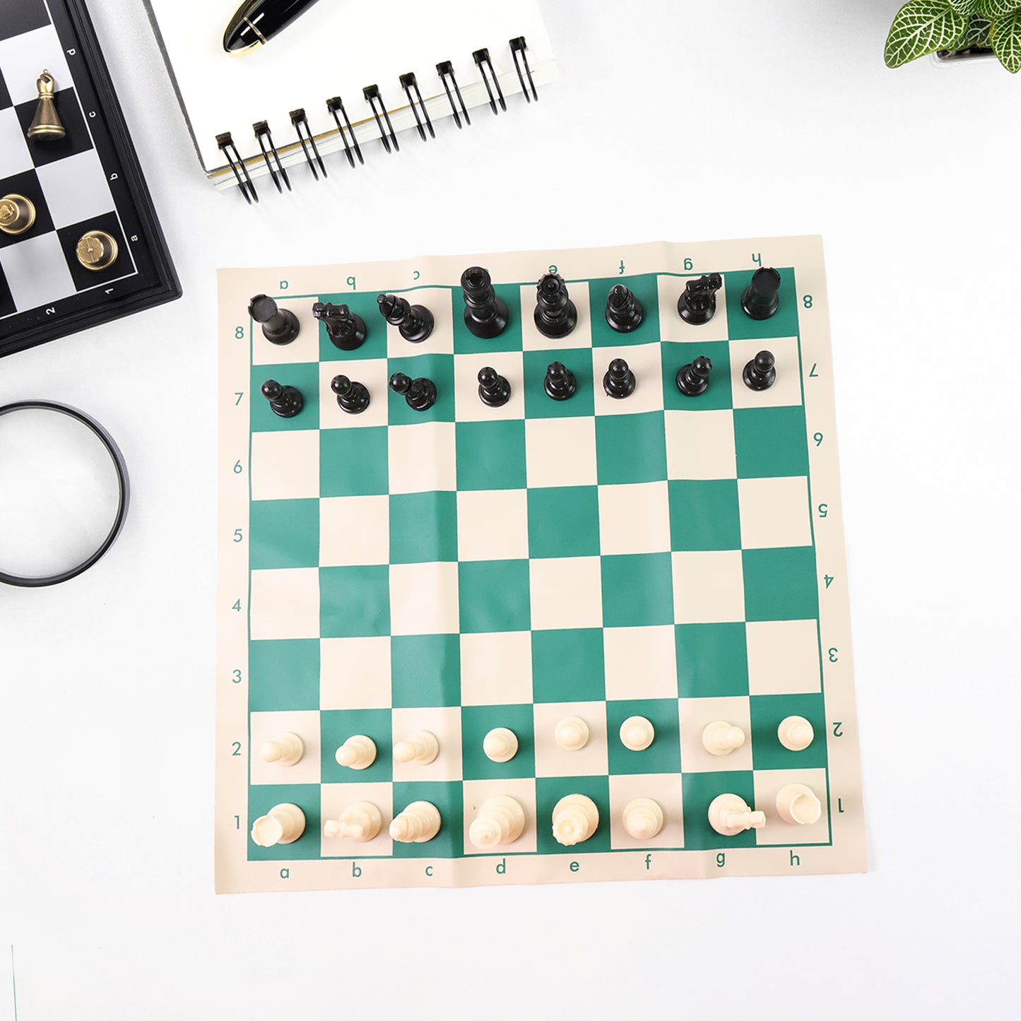 Portable Plastic Chess Set with Roll-Up Board - 1 Set - Happy Price - Image 7