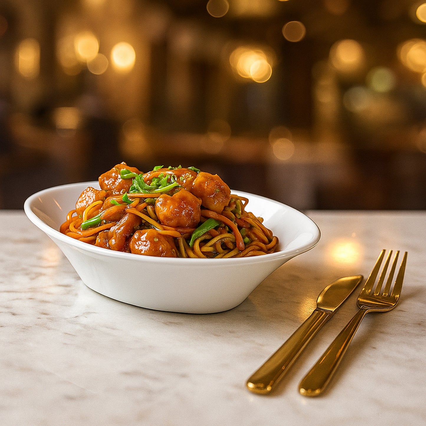 White Oval Serving Bowl - Deep Plastic Dish for Salads & Curries (1 Pc) - Happy Price - Image 5