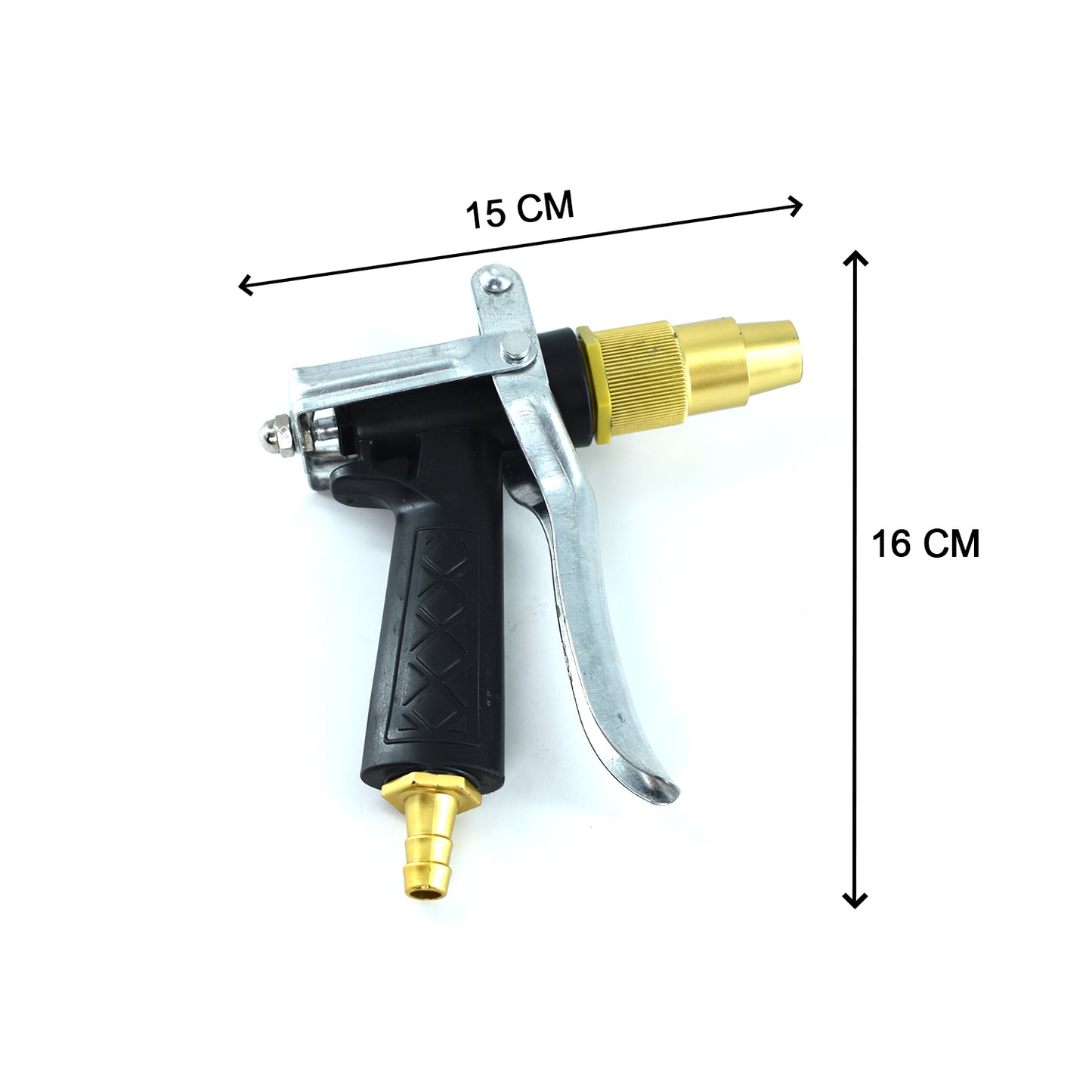 Durable Gold Plated Metal Trigger Hose Nozzle Water Lever Spray - Happy Price - Image 4