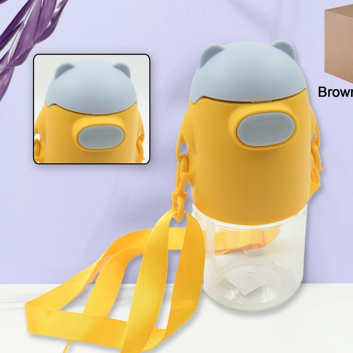 Large Capacity BPA-Free Plastic Water Bottle with Strap - 1 Pc - Happy Price - Image 1