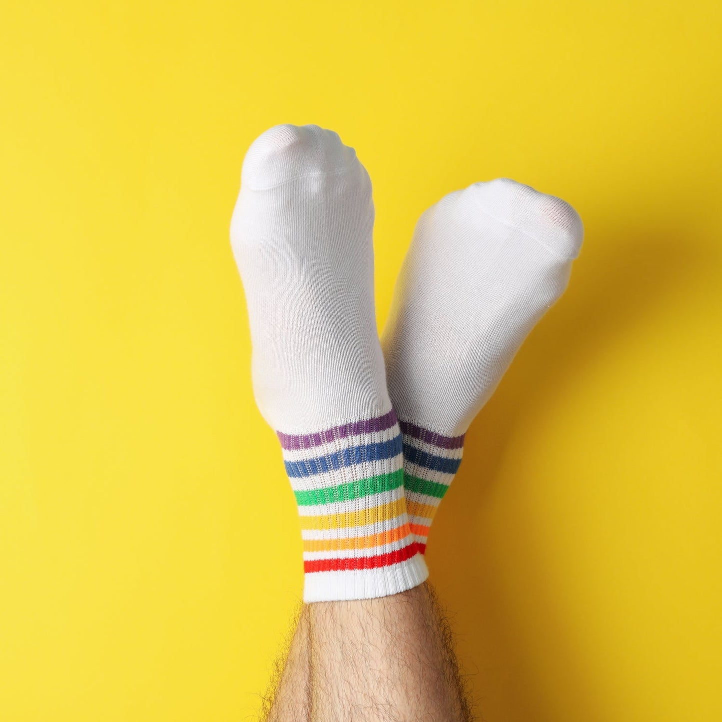 Men's Ankle Length Sports Socks - Cotton Cushion Mix Design - Happy Price - Image 5