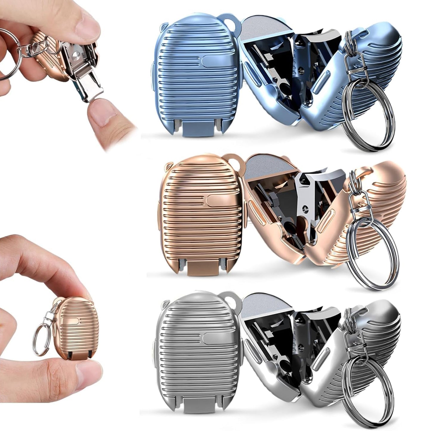 Keychain Nail Clipper Small Nail Clippers Multicolor (1 Pc) - Happy Price - Image 5