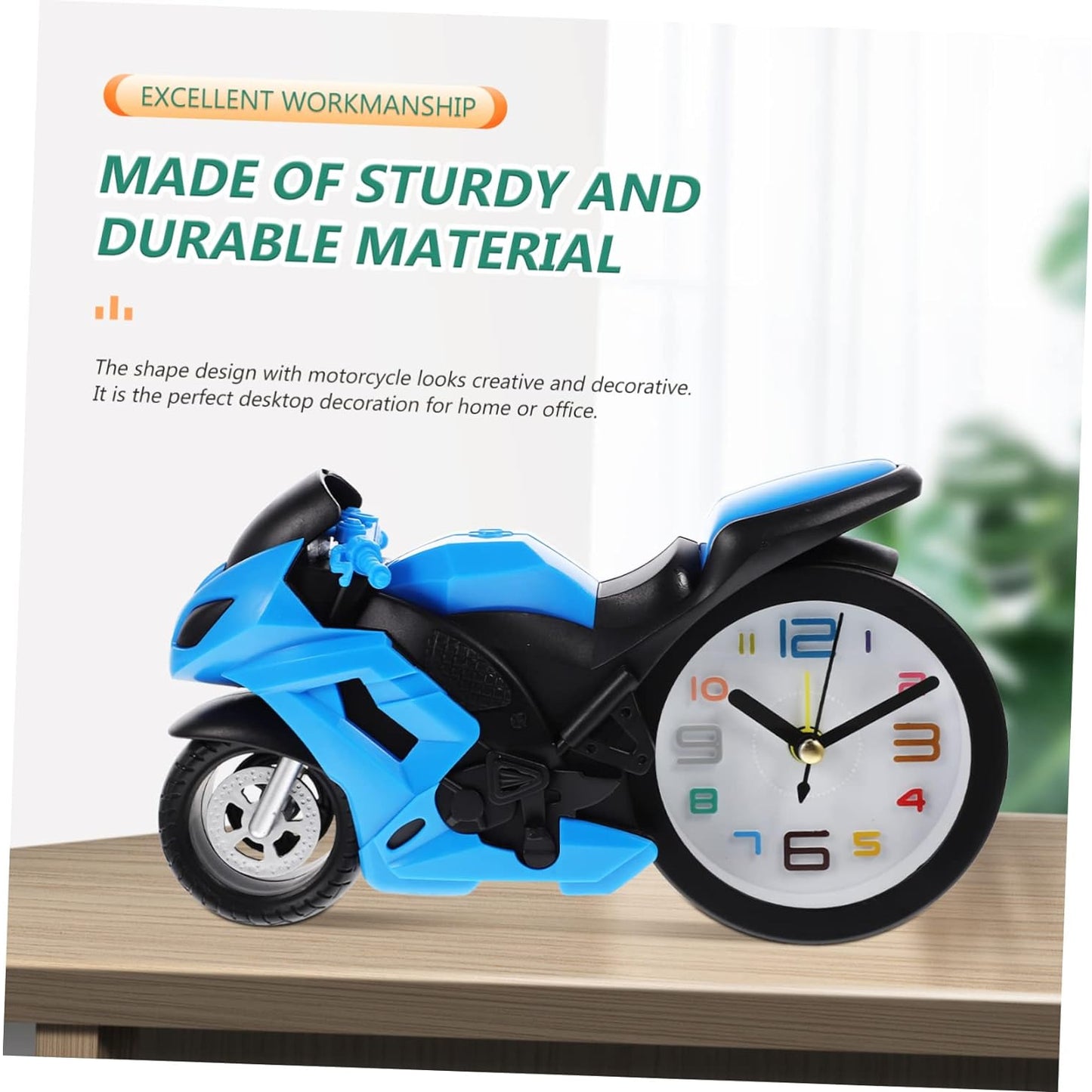 Fashioned Alarm Clock Novelty Retro Motorcycle Motorbike Engine Style Clocks Alarm Clock Desktop Decoration Kids Gift - Happy Price - Image 5