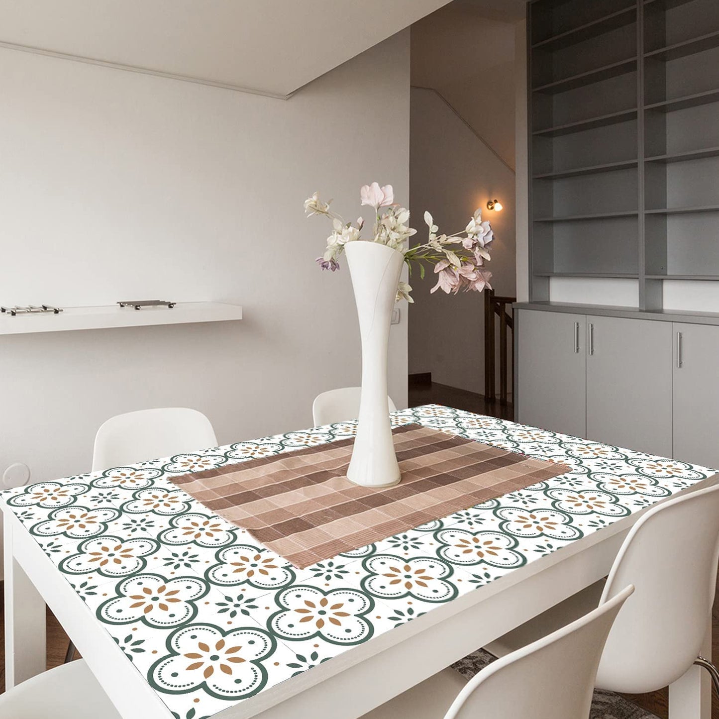 Peel And Stick Floor Tiles Kitchen Bathroom Backsplash Sticker Detachable Waterproof Diy Tile Stickers For Wall Decoration Tiles Home Decoration (8x8 Inch 10 Pcs Set) - Happy Price - Image 5