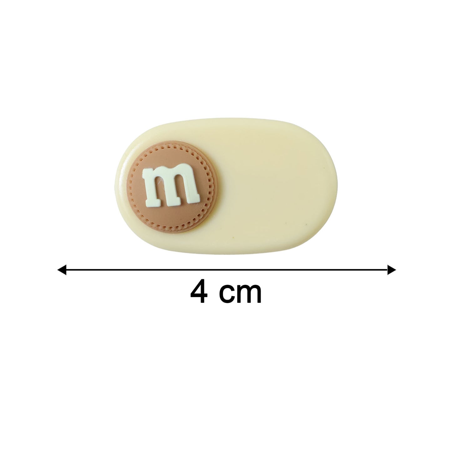 Alphabet Letter Snap Hair Clips Set (2 Pc) - Stylish Oval Design - Happy Price - Image 5