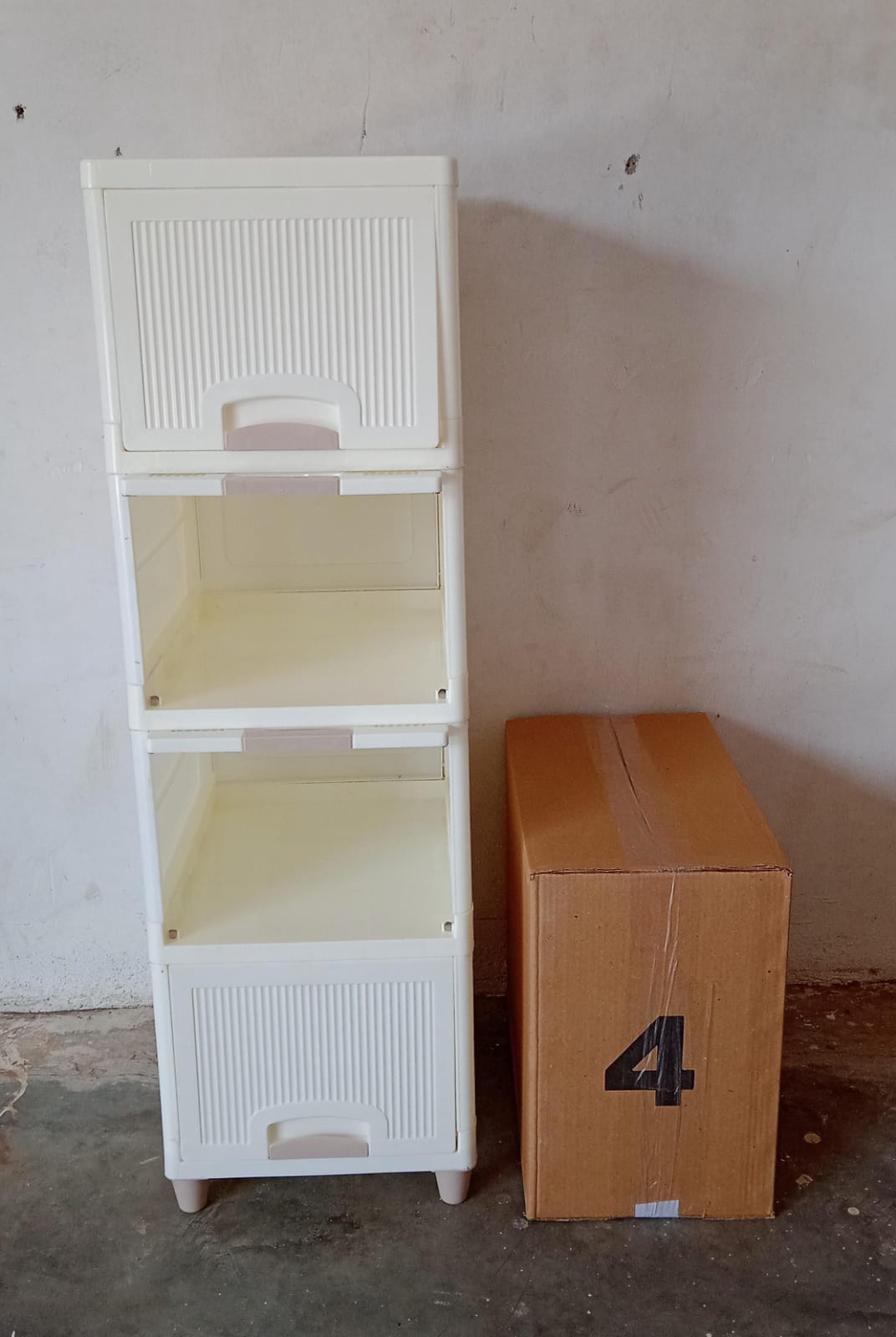 Multipurpose Storage Cabinet Storage Solutions Plastic Drawers Multi Layer Wardrobe Storage Drawers Foldable Multipurpose Drawer Units For Kitchen Bathroom Bedroom Cloth (4 Layer) - Happy Price - Image 7