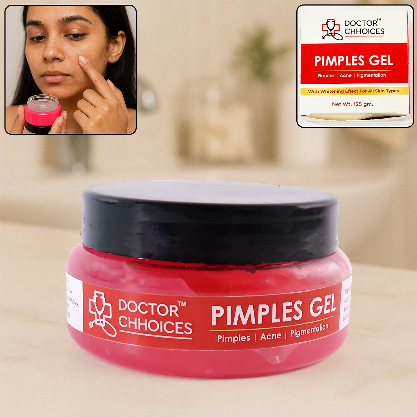 Doctor Chhoices Pimples Gel 125 Gm (1 Pc) - Happy Price - Image 2
